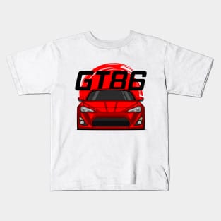 Front Red GT86 MK1 Pre JDM Kids T-Shirt